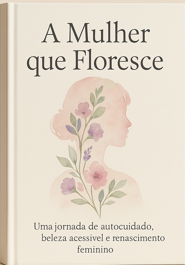 Mockup do Livro A Mulher que Floresce